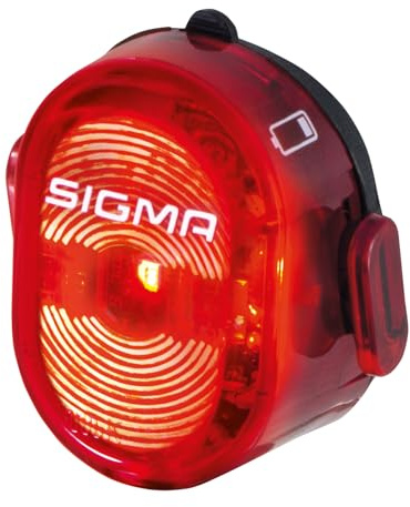 SIGMA Nugget II I wiederaufladbares, akkubetriebenes Rücklicht I StVZO zugelassen | 400 m Sichtbarkeit