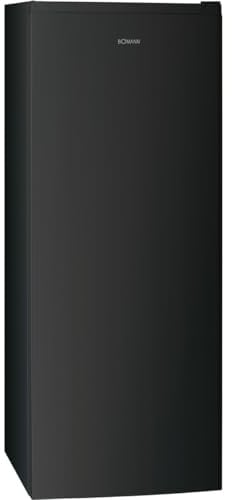 Bomann® Gefrierschrank Nofrost freistehender Tiefkühlschrank 161 L | Total No Frost - nie wieder abtauen - Schnellgefrierfunktion u. MultiAirflow-System | Türanschlag wechselbar | GS 7343 dark inox