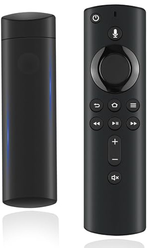Sprachfernbedienungsersatz (2 Gen) Kompatibel mit Smart-TV-Stick (2nd Gen, 3rd Gen, 4K, 4K Max, Lite, HD), Smart-TV-Cube (2nd Gen, 3rd Gen), mit Lautstärkeretaste und Stromversorgungsschlüssel