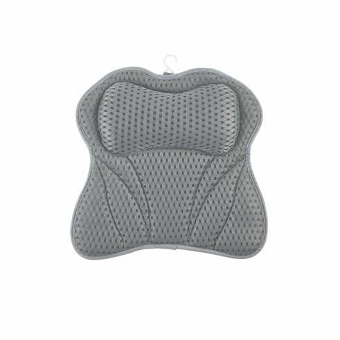 Badewannenkissen, Badekissen für Badewanne mit 4D Mesh, Nacken & Nackenkissen Badewanne, mit 6 Saugnäpfen, Stützt Kopf, Nacken, Rücken