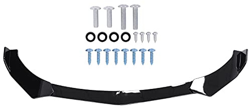 HouYeen Frontstoßstange Spoiler Lippe Karosserie Kit Diffusor Splitter für A-udi A3 A5 S3 S4 RS5 S-Line A6 A7 TT Glanz Schwarz