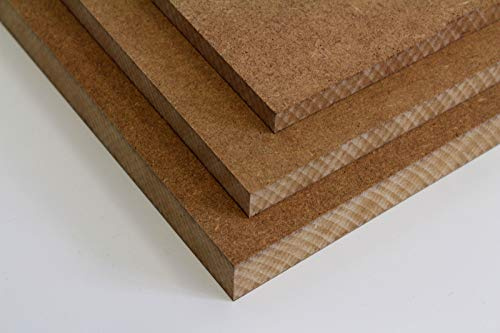 MySpiegel.de Tischplatte Holz Zuschnitt nach Maß Holzzuschnitt MDF Platte (60 x 60 cm, 8mm Stärke)