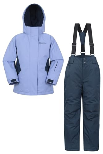 Mountain Warehouse Kinder-Ski-Set aus unisex Winterjacke und Hose - Zweiteiler für Schnee, Winterset/Regen-Set für Jungen und Mädchen, Regen-Ganzkörperanzug