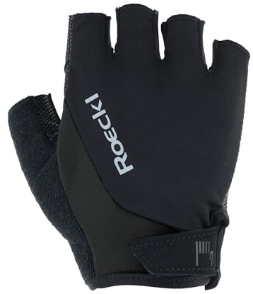 Roeckl Sports Fahrradhandschuh Basel 2, Performance Unisex Fingerhandschuh, Schwarz 7.5