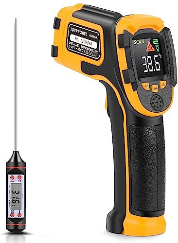 Infrarot Thermometer SOVARCATE Digitale Laser-Temperaturpistole -58°F~1112°F (-50°C～600°C) Nicht Menschliches Körperthermometer - für Kochen/Barbecue/Gefrierschrank/Industrie