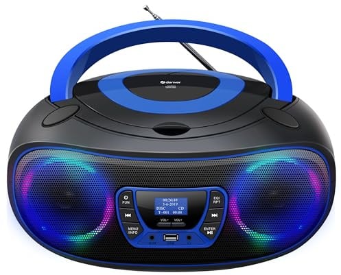Denver DAB+ Boombox Mit DAB+/FM-Radio TDB-212,Blue