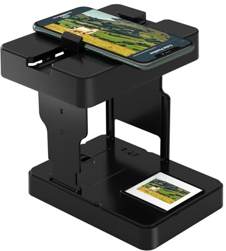 DigitConvert Dia-Viewer Mobiler Filmscanner, 35 mm, Diascanner wandelt 35 mm Dias und Negative mit Ihrem Smartphone in digitale Fotos um