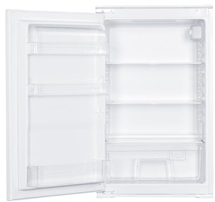 SCHOEPF – KSE510A++ Einbau-Kühlschrank 129 L – Leise 39 dB – Automatisches Abtauen – 88 x 54 x 54 cm – Wechselbarer Türanschlag – Vollraum-Kühlschrank mit Glasablagen und Gemüseschublade