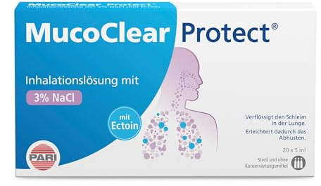 PAR - MucoClear Protect Inhalationslösung verflüssigt den Schleim in der Lunge, 20 St. Einzeldosisbehältnisse