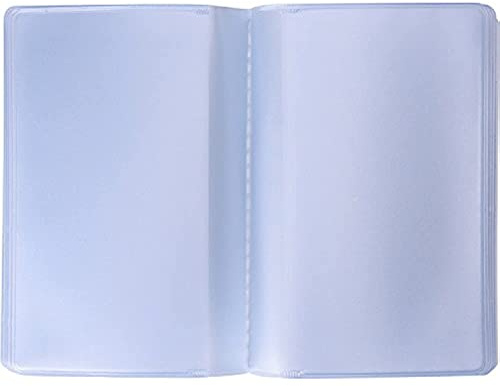 2 Stück Kunststoff Brieftascheneinsatz Kreditkartenetui mit 10 Seiten 20 Fächern und 10 Seiten 10 Fächern, transparent, Transparent, 9.5 x 6.5 cm, Kartenetui Wallet
