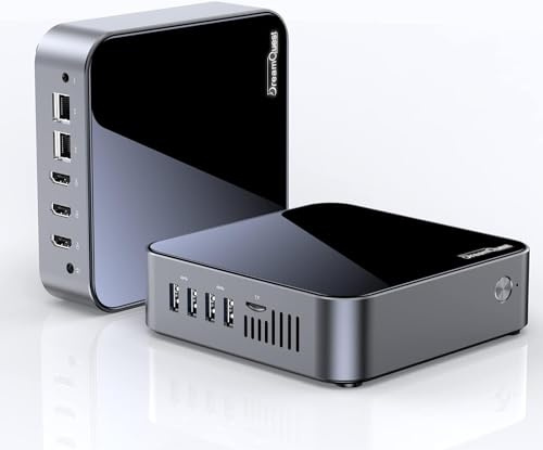 DreamQuest Mini PC Windows 11 Pro vorinstalliert Intel 12.Gen N95(bis zu 3,4GHz) 16GB DDR4 RAM 512GB M.2 SSD Micro Desktop Computer,4K HDMI/USB 3.2/Gigabit Ethernet/WiFi 5/für Business Heimkino