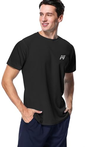 MeetHoo Rashguard Herren Kurzarmshirt/Langarmshirt UV Shirt UPF 50+ Lose Stretch UV-Schutz Longsleeve Schwimmshirt für Surfen Schwimmen Running