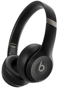 Beats Solo 4 - Kabelloser Bluetooth On-Ear Kopfhörer, Apple & Android kompatibel, Bis zu 50 Stunden Akkulaufzeit - Mattschwarz