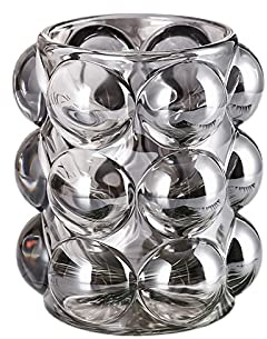 SLHEQING Glas Make up Pinselhalter Vintage Kosmetik Organizer zur Aufbewahrung von Pinsel, Eyeliner, Lippenstift, Zahnbürsten, Stift und Mehr