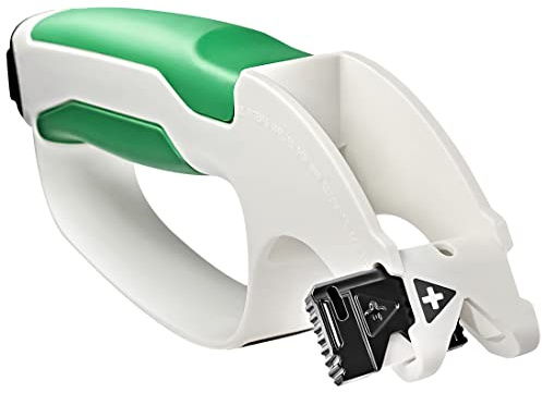 GRÜNTEK Multi-Schärfer, inklusive 7 Schärfmodule, flexibles Schärfgerät für Gartenscheren, Heckenscheren, Ast-Scheren, Meißel, als Messer-Schärfer, für Bypass oder Amboss Klingen