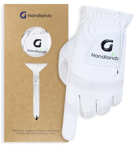 HANDLANDY HLDD Kids Golf Glove (weiß, L, Linke Hand (für Rechtshänder))