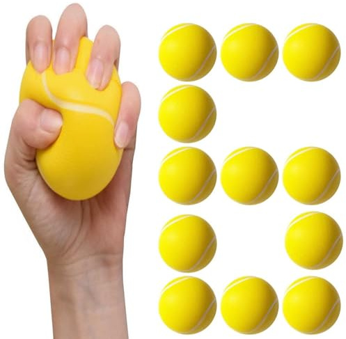 tintoke 16 Stück Schaumstoffbälle,softbälle,Softball, Softball Tennis,Spielball aus Schaumstoff, Weichschaumstoffball Schaumstoffball Schaumstoff-Tennisbälle Sportbälle,Für Schulen, Familien usw.