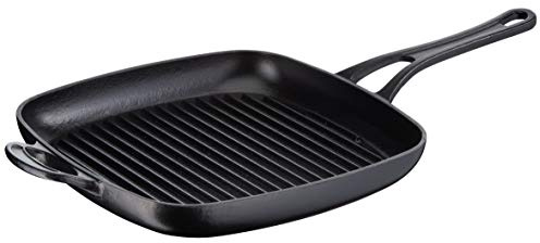 Tefal E21391 Jamie Oliver Guss Grillpfanne Emaille-Beschichtung 25 cm, Eisenguss