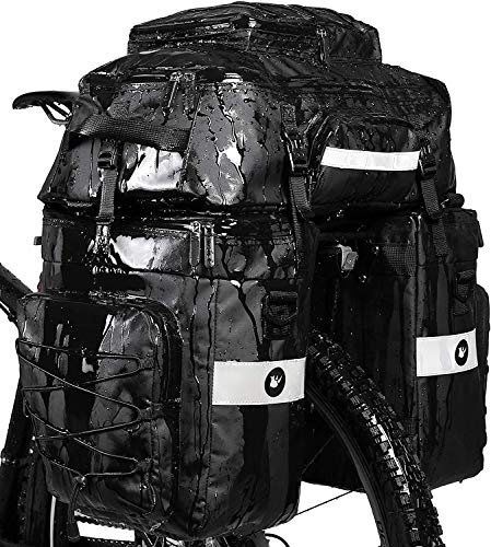 HUNTVP Fahrradtasche – 3-in-1 Radfahren Multifunktions-Rücksitztasche mit Regenschutz