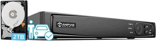 Anpviz 8CH 12MP PoE NVR Überwachungssystem Rekorder Videorekorder mit 2TB HDD, H.265+, 8 Kanal 12MP Videoüberwachung 24/7 Überwachung für 12MP/8MP/5MP/4MP PoE IP Kamera, Guarding Vision(H Series)