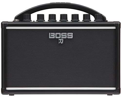 BOSS KTN-MINI Katana tragbarer Gitarrenverstärker, kompakter Verstärker mit Batteriebetrieb – kräftiger, voller Sound