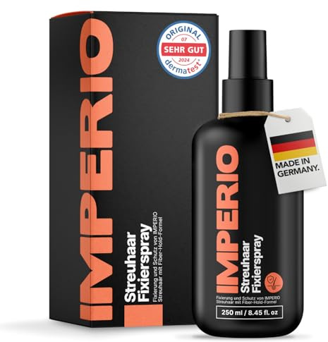 IMPERIO Fixierspray für Streuhaar & Schütthaar | Spezielles Haarspray zur perfekten Fixierung von Hair Fibers - 250ml