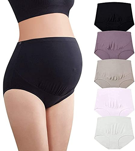 Mama Cotton Umstandsunterwäsche, Damenunterwäsche, Umstandspanties (L - 3XL, Multipack)