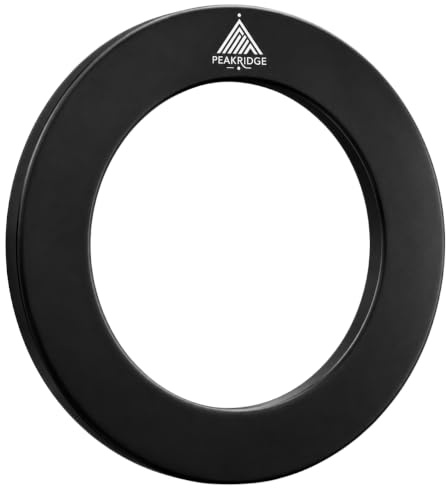 Peakridge® Dartboard Surround – Einteiliger Schutzring für Standard-Dartscheiben, perfekte Passform & Wandschutz