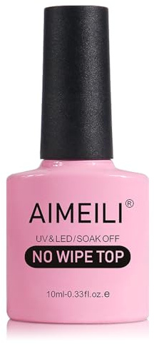 AIMEILI No Wipe Top Coat Überlack UV LED Gellack Gel Nagellack Gel Polish - 10ml