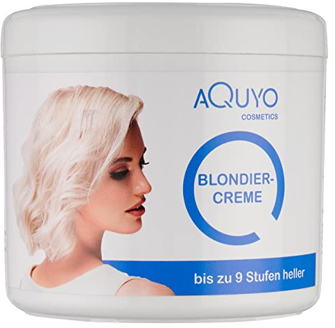 Blondiercreme zum blondieren oder aufhellen der Haare 500g | Blondierung bis zu 9 Stufen heller möglich | Blondiermittel pflegt chemisch behandeltes, strukturgeschädigtes Haar