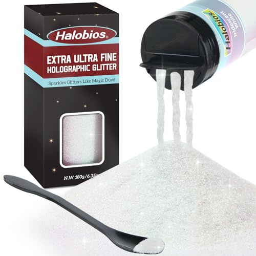 Halobios 180g Feiner Glitzer (Irisierendes Weiß)