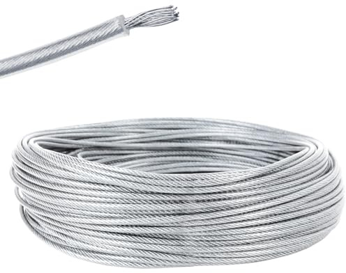Trimmerfaden Mähfaden 2.4mm x 30M Stahldraht Freischneider Faden Rasentrimmer Faden Stahl Faden für Rasentrimmer Freischneider Schnur Mähfaden für Motorsense für Weed Grass Yard Garden