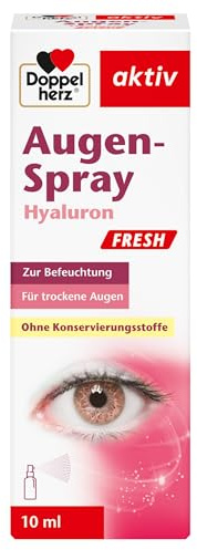 Doppelherz Augen-Spray Hyaluron Fresh 10 ml - Konservierungsmittelfrei, für trockene Augen & Kontaktlinsenträger