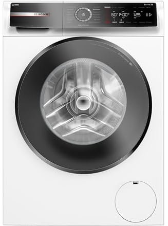 Bosch WGB244A40 Serie 8 Frontlader Waschmaschine 9 kg, 1400 UpM, Made in Germany, Speed Perfect, i-DOS mit Waschmittelscan, Iron Assist - reduziert Knitterfalten, Mini Load, Home Connect, Weiß