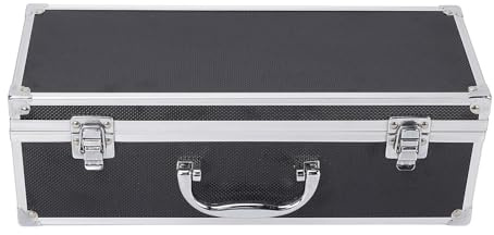Mikrofonkoffer, Hartschalenkoffer mit Eva-Schaumstoff-Innenseite, tragbarer, robuster Mikrofonkoffer aus Aluminiumlegierung für Reisen, Dreharbeiten vor Ort und Auftritte