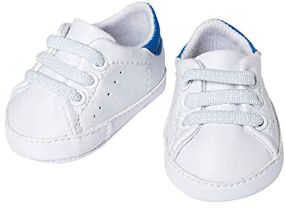 Heless 145 - Sneaker für Puppen, in Weiß, Größe 38 - 45 cm, modisches Schuhwerk für den Puppen-Alltag