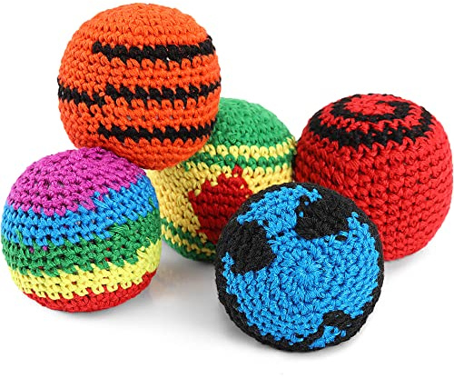 5 Stücke Lustige Ball Gewebte Kickball Weiche Strick Kick Balls für Kinder und Anfänger