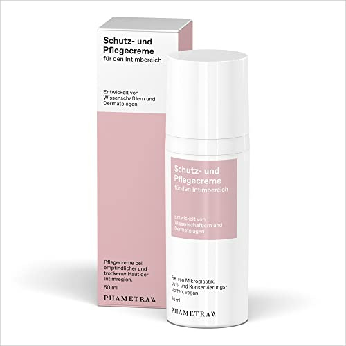Phametra Schutz- und Pflegecreme für den äußeren Intimbereich | 50 ml im Airless Spender | Medizinische Intimpflege bei trockener, gereizter oder geröteter Haut | dermatologisch bestätigt | vegan