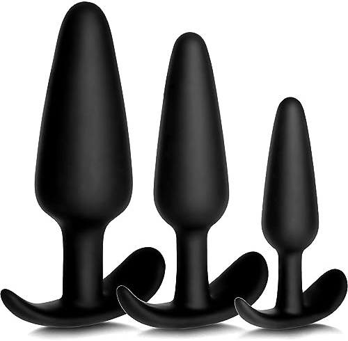 Lsexyier Analplug Set,Butt Plug Anal Plug,Klein+Medium+Groß,Silikon Buttplug,SM Sexspielzeug für Frauen und Männer…