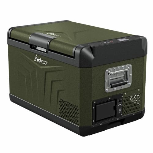 Yolco Kompressor-Kühlbox 37 L, -20 bis +20 °C, App-Steuerung | Auto-Kühlbox 12 V/230 V, Bedienfeld, LED-Licht, wechselbare Öffnungsrichtung, kompatible Yolco-Akkus, Unterspannungsschutz