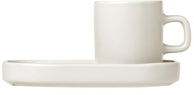 blomus 63703 PILAR Espressotassen, Steingut, Moonbeam, 1.7 fl oz