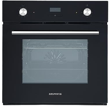 Respekta Glas Einbaubackofen autark / 10 Beheizungsarten/LED Timer & Touch Control / 56 Liter Volumen/Steckdosenanschluss/Energieeffizienzklasse A/in schwarz/AB 600-19