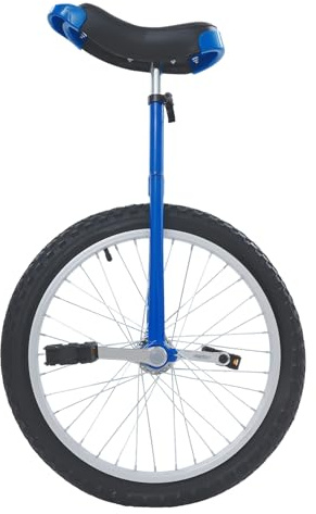 BJTDLLX Einrad 20 Zoll, Balance Einrad Fahrrad für Erwachsene, Höhenverstellbar 78-90cm, Sicheres Radfahren, für Fitness & Outdoor Radtraining, 75 kg Tragfähigkeit (Blau)