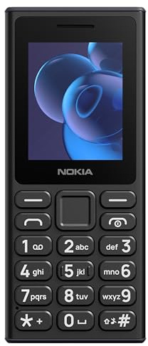Nokia 105 2G Edition 2025 (Dual-SIM, 1,77" Display, 1000 mAh Akku, 32MB, 3.5mm Kopfhöreranschluss, FM Radio) Charcoal