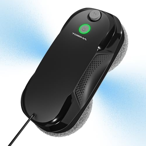 Tosima W5 fensterputzroboter Fensterroboter mit doppelter Düse,Einzigartige Variable Frequenzabsaugung, dreifaches Sicherheitssystem, Kantenerkennungsfunktion, intelligente Navigation