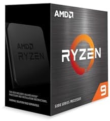 AMD Ryzen 9 5900X Prozessor (12Kerne/24Threads,105W TDP,Sockel AM4, 70MB Cache, Bis zu 4.8 GHz Max Boost, Kein Kühler)