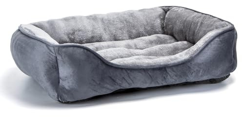 Nobleza Hundebett für Hunde 67x57cm, Rutschfestes Hundekorb, Superweicher Faserfüllung, Haustierbett Waschbar für Kleine und Mittelgroße Hunde und Katzen