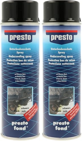 Presto 306017 Unterbodenschutz Bitumen schwarz 500 ml (Packung mit 2)