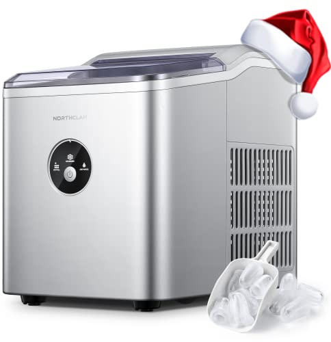 NORTHCLAN Eiswürfelmaschine Testsieger 2026, 14KG Ice Maker für Zuhause | 9 Eiswürfel in 6 Min, Geräuscharmer Betrieb, inkl. Schaufel & Korb, für Küche, Büro, Bar, Party & Camping