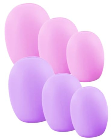 ASAKKURA 6stücke Make up Pinselhüllen Aus Langlebigem Silikon Schützende Und Waschbare Aufbewahrungshüllen Für Augen Und Rougepinsel Kompakt Für Reise Und Tägliche Pflege